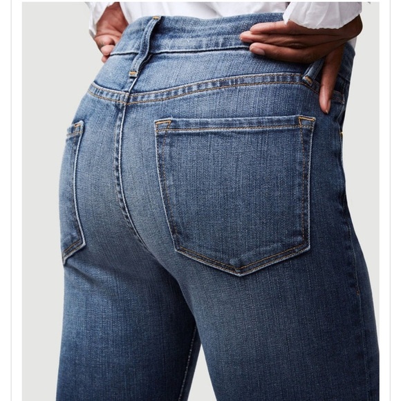 Frame Denim Le Crop Mini Boot Jean Kingland High Rise Stretch Sz 28 - Picture 12 of 15